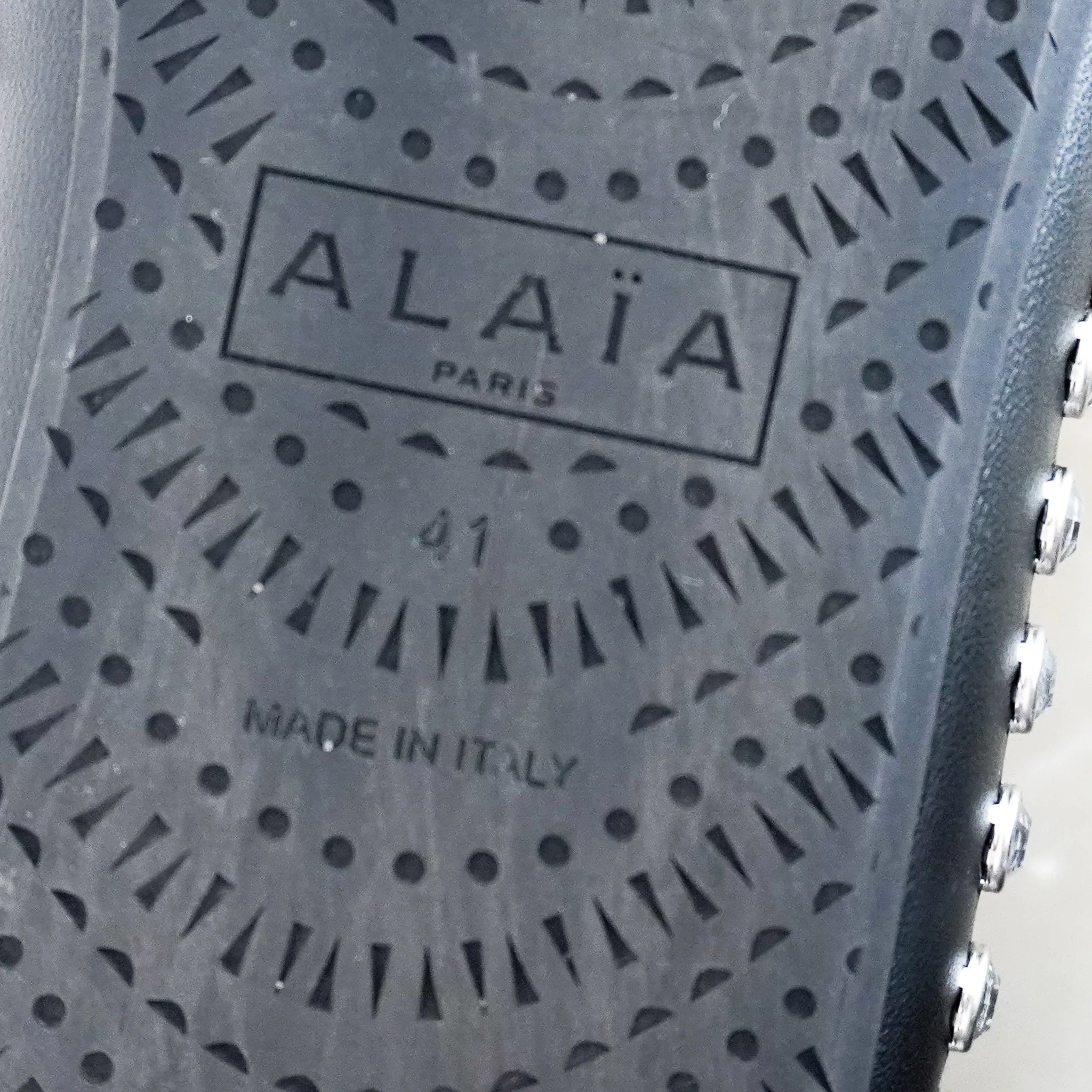 CURRENT SEASON ALAIA Strass Ballet Flats in Black RRP £950 | Authentic Preloved - Image 5