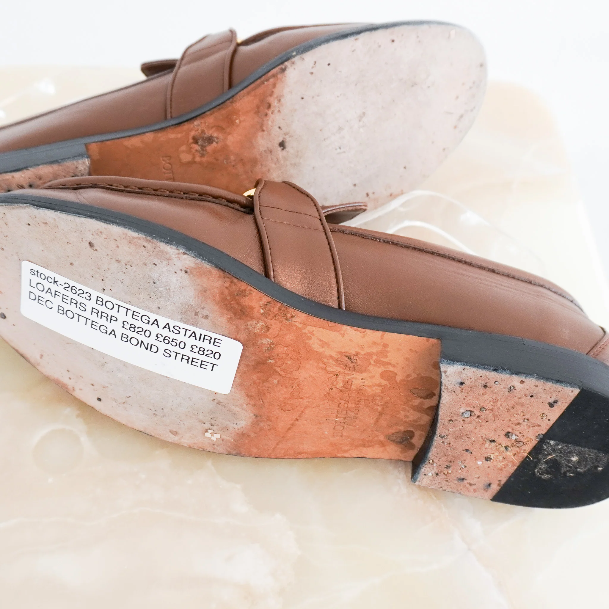 Bottega Veneta Astaire Loafers in Brown RRP £890 | Authentic Preloved - Image 5