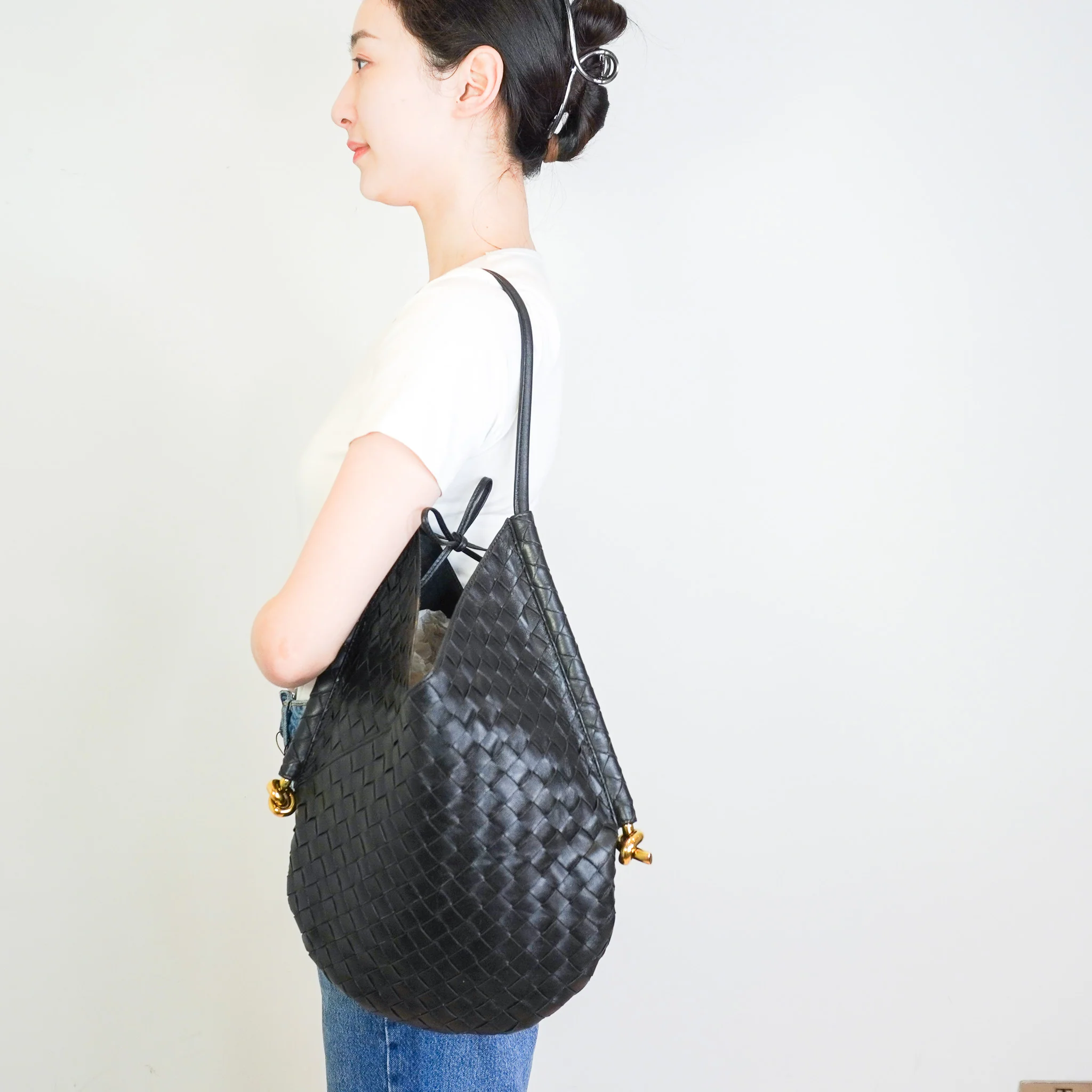 Bottega Veneta Solstice Intrecciato Bag in Black RRP £3100 | Authentic Preloved - Image 10