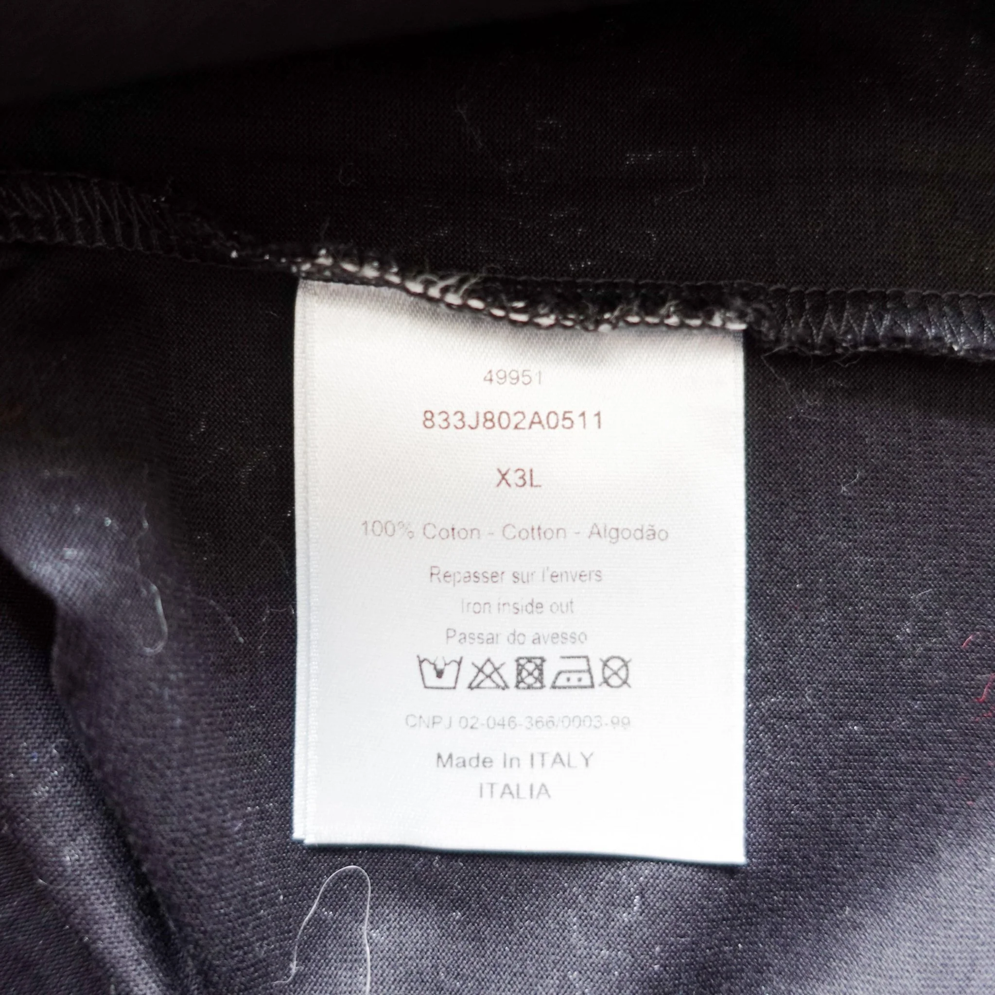 Christian Dior Black Logo Printed Polo Shirt RRP £1000 | Authentic Preloved- Final Sale no returns - Image 5