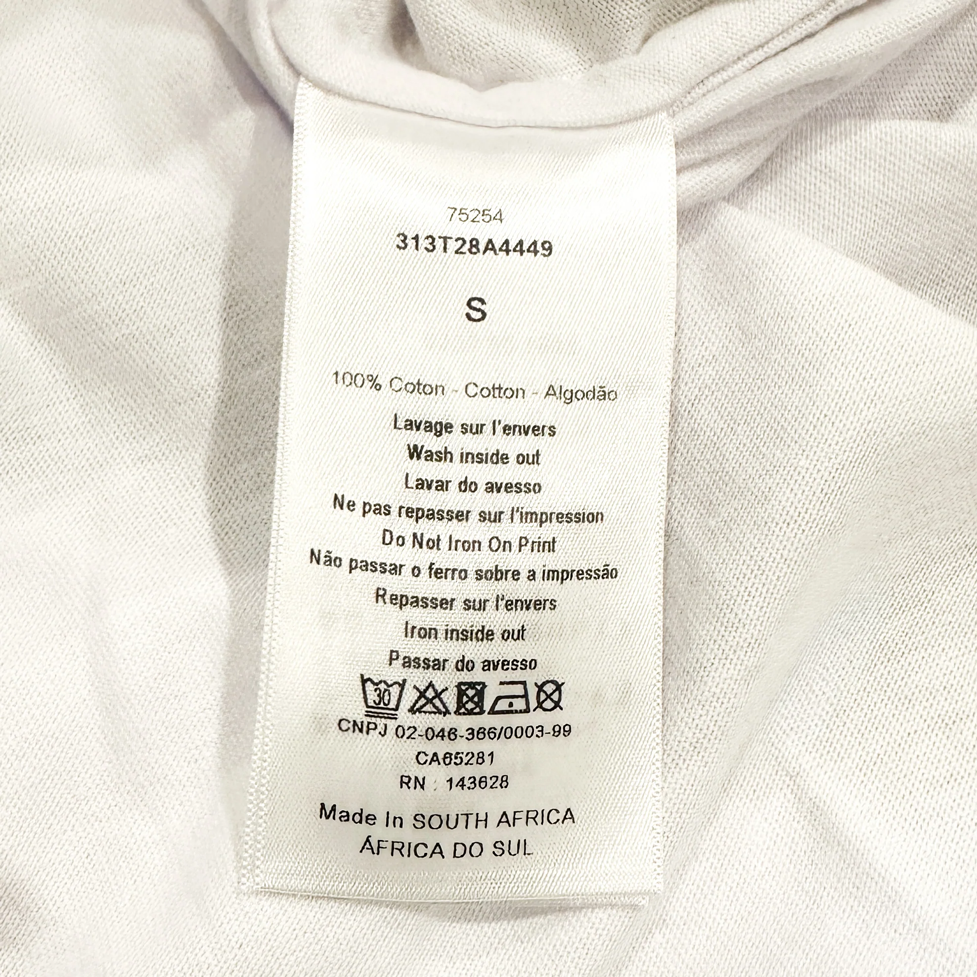 Christian Dior Thebe Magugu X CTAOP White T-Shirt with Yellow Tie RRP £690 | Authentic Preloved-OUTLET NO RETURNS - Image 7