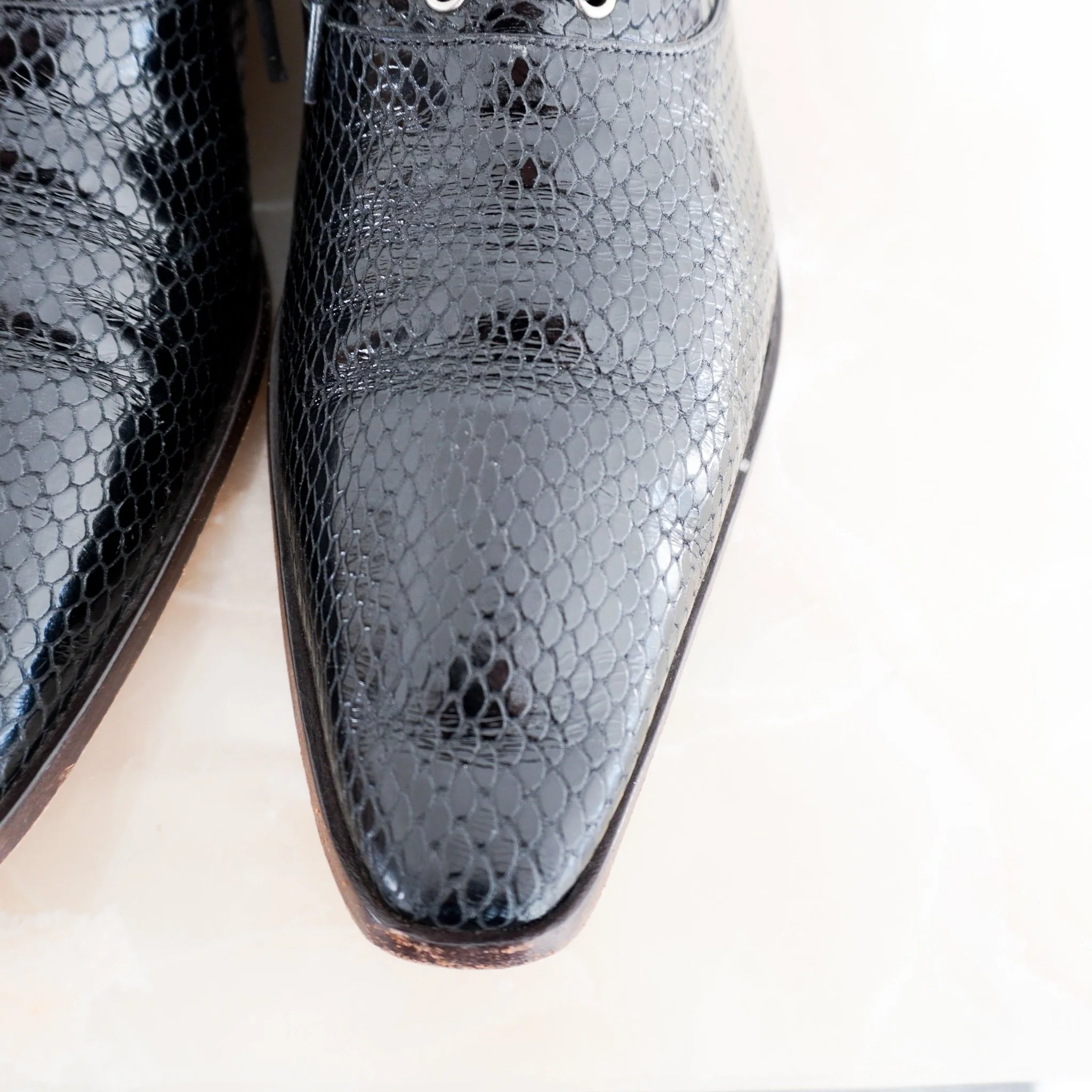 Dries Van Noten Black Snakeskin Loafers RRP £950 | Authentic Preloved [Final Sale] - Image 6