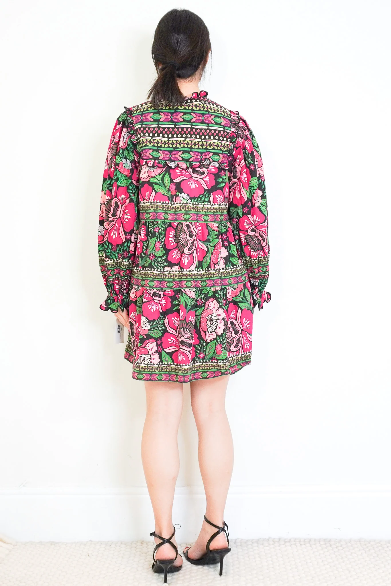 Farm Rio Purple floral Mini Dress RRP £240 | Authentic PrelovedPlease note- all items in outlet are final sale and not eligible for refund - Image 3