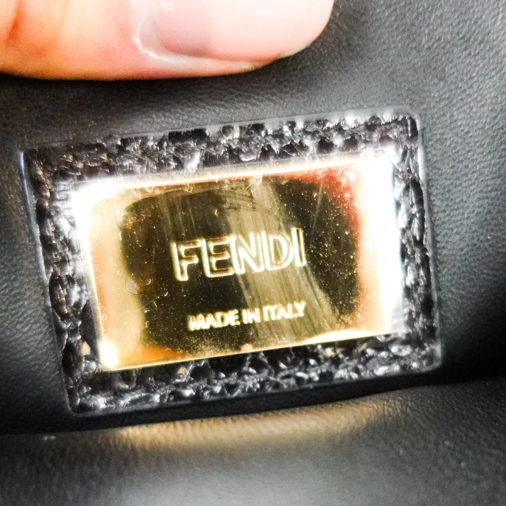 Fendi Black Python Medium Peekaboo bag RRP £5000 | Authentic Preloved - Image 12