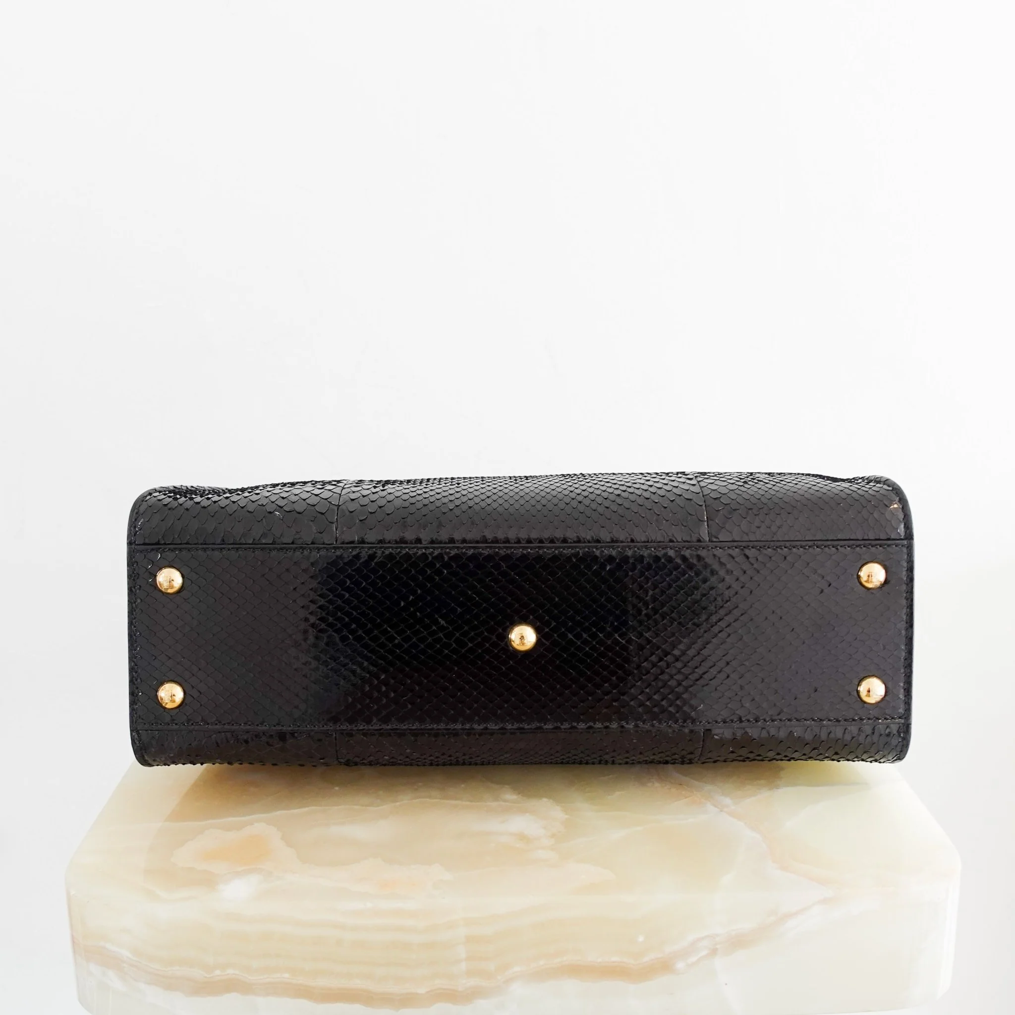 Fendi Black Python Medium Peekaboo bag RRP £5000 | Authentic Preloved - Image 6