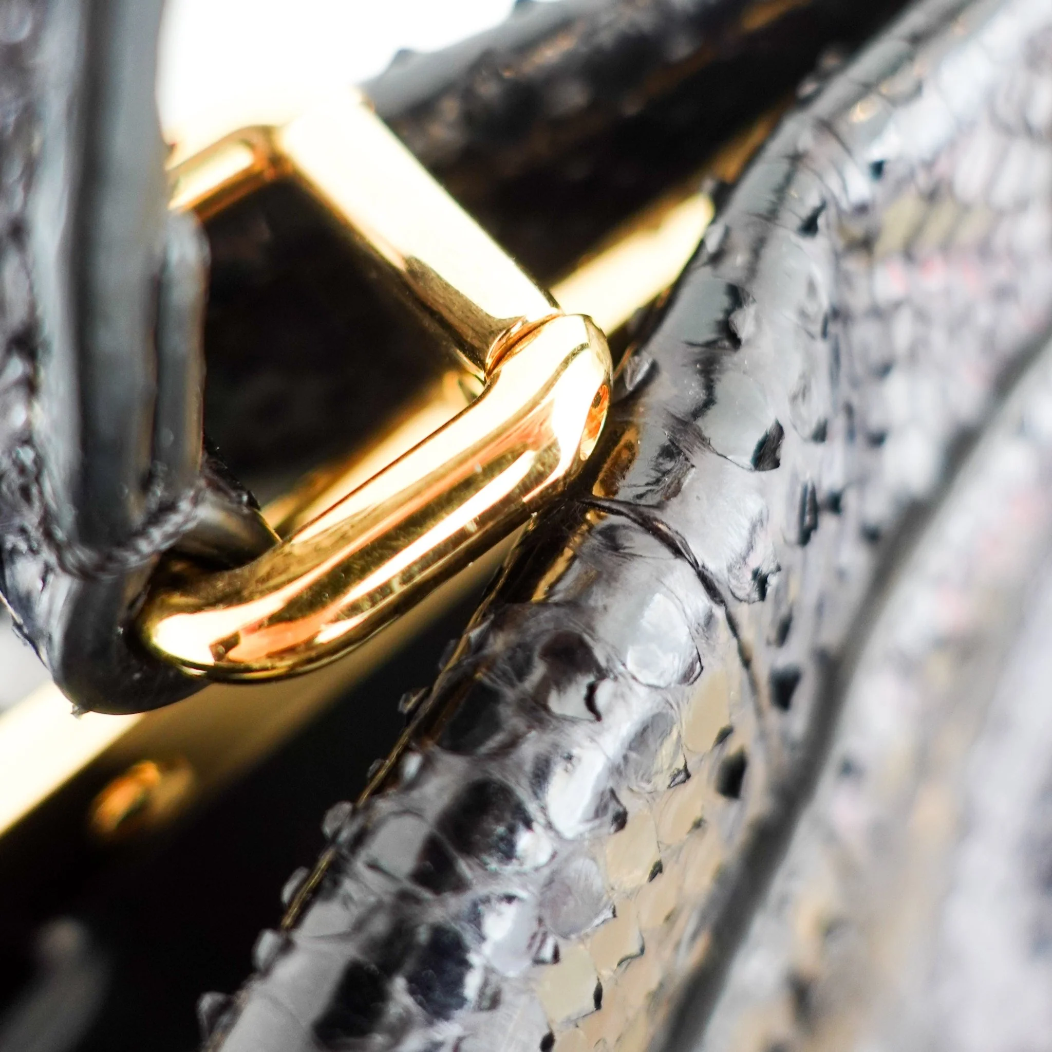 Fendi Black Python Medium Peekaboo bag RRP £5000 | Authentic Preloved - Image 8