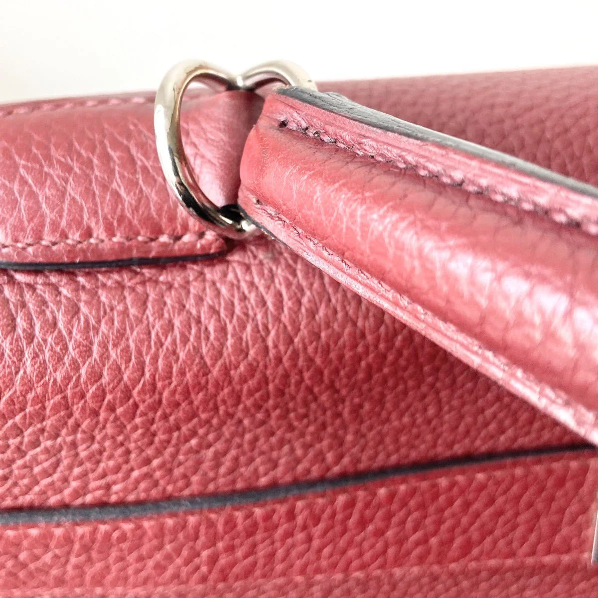 Hermès Kelly 40cm – Rouge Clémence Leather with Palladium Hardware | Authentic Preloved - Image 14