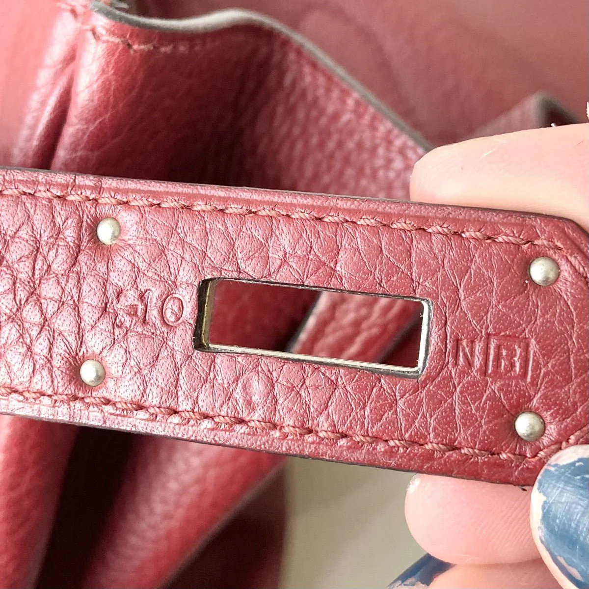 Hermès Kelly 40cm – Rouge Clémence Leather with Palladium Hardware | Authentic Preloved - Image 23