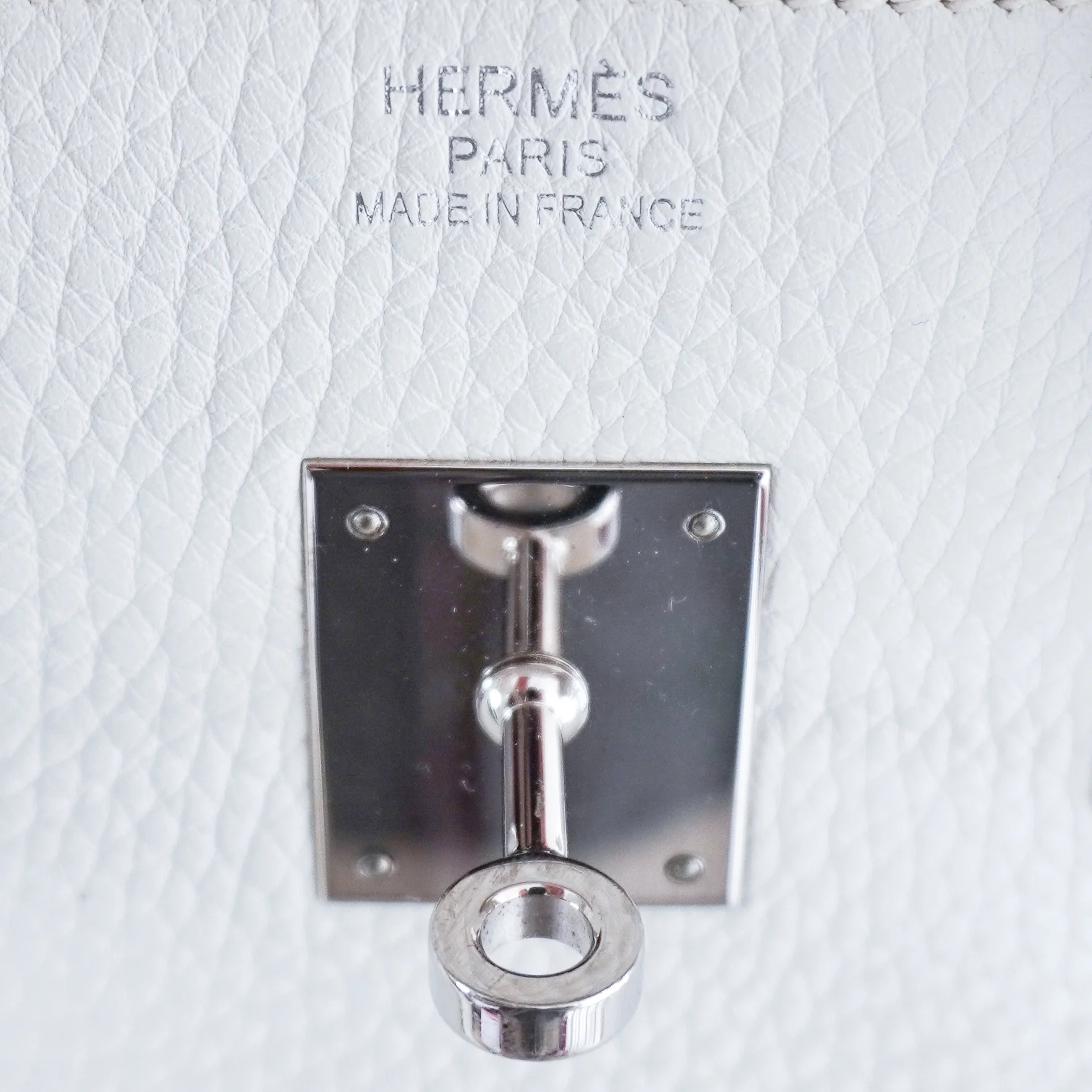 Hermès White Birkin 35 Togo Leather Palladium Hardware | Authentic Preloved - Image 8