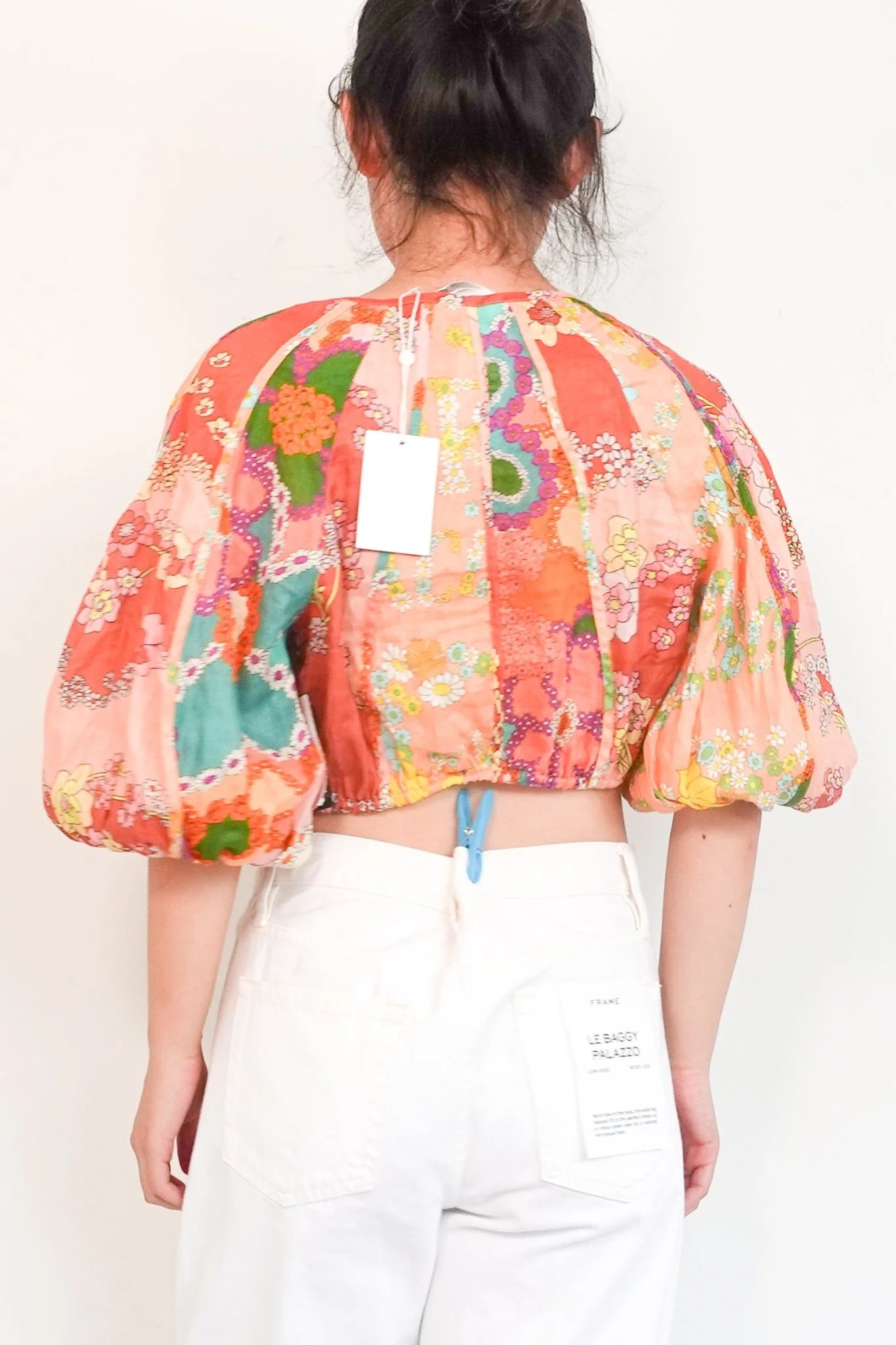 NEW Zimmermann Lola Panelled Crop Top RRP £250 | Authentic Preloved-OUTLET NO RETURNS - Image 3