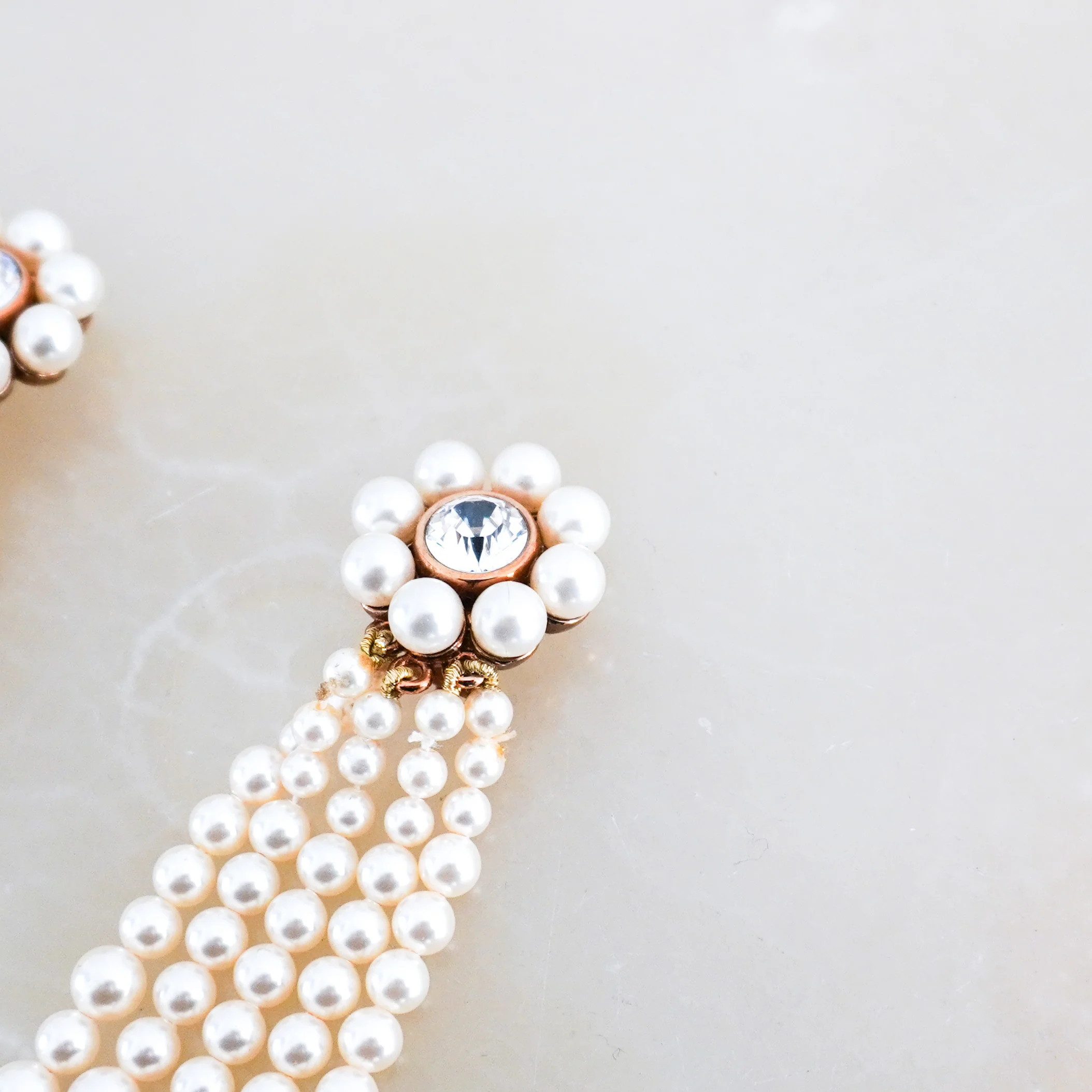 Stella McCartney Pearl Clip On Dangling Earrings RRP £225 | Authentic Preloved FINAL SALE - Image 3